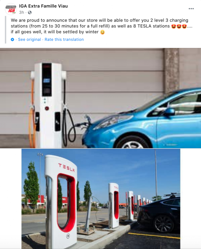 Tesla Supercharger Vaudreuil Quebec