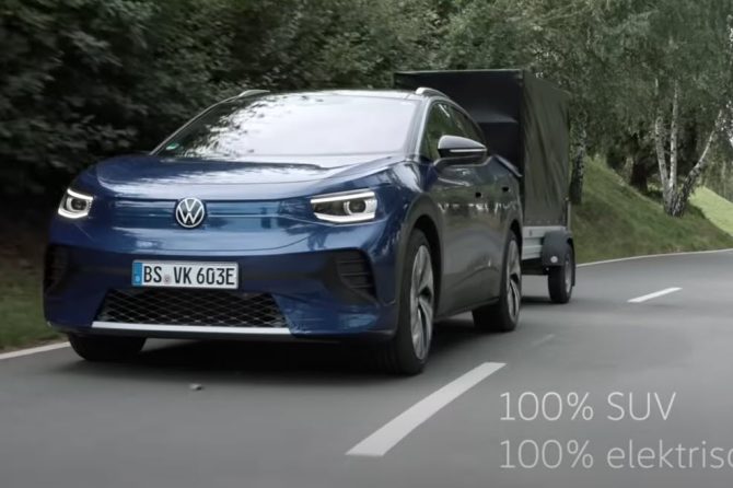 VW ID4 towing video