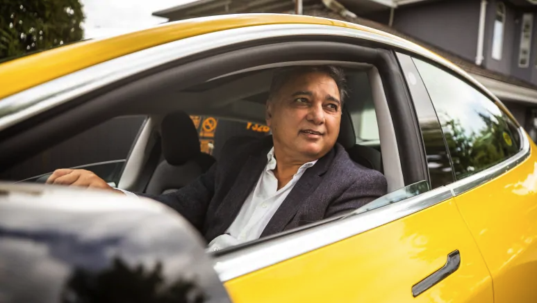 Yellow Cab Tesla Vancouver