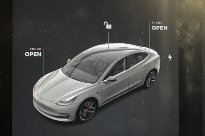 FSD beta Model 3 visualization
