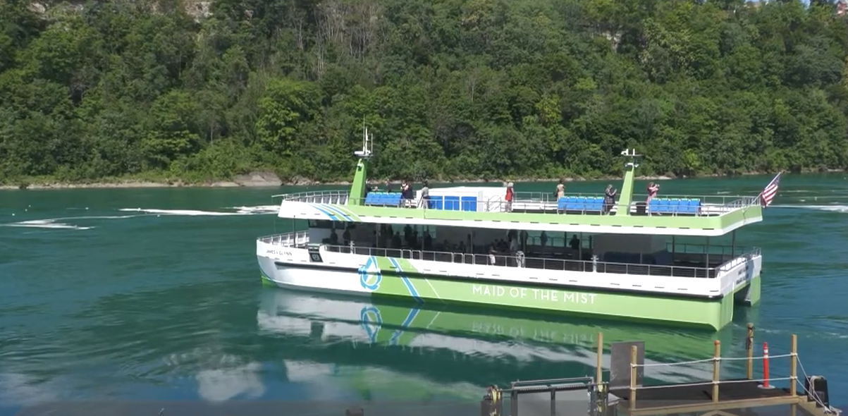 Niagara Falls visitors can now board electric ferries Drive Tesla