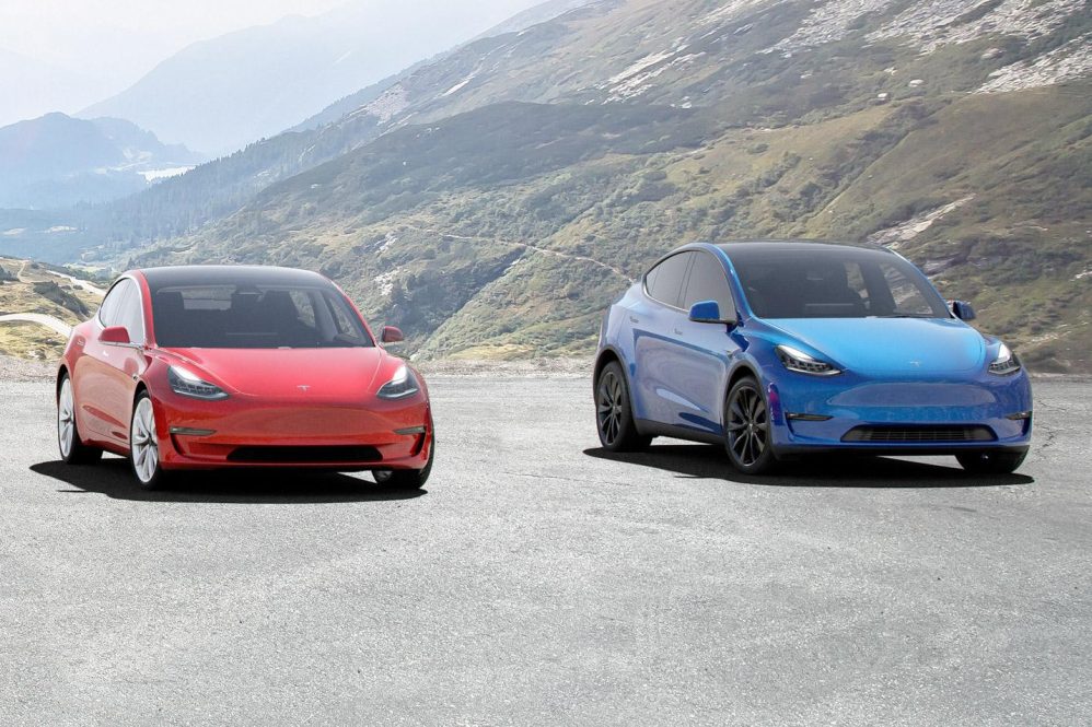 Model 3 and Model Y