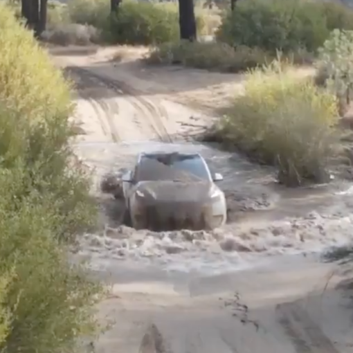 Tesla Model Y off-roading
