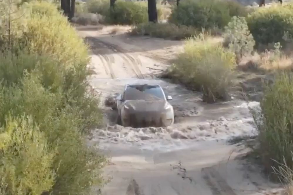 Tesla Model Y off-roading