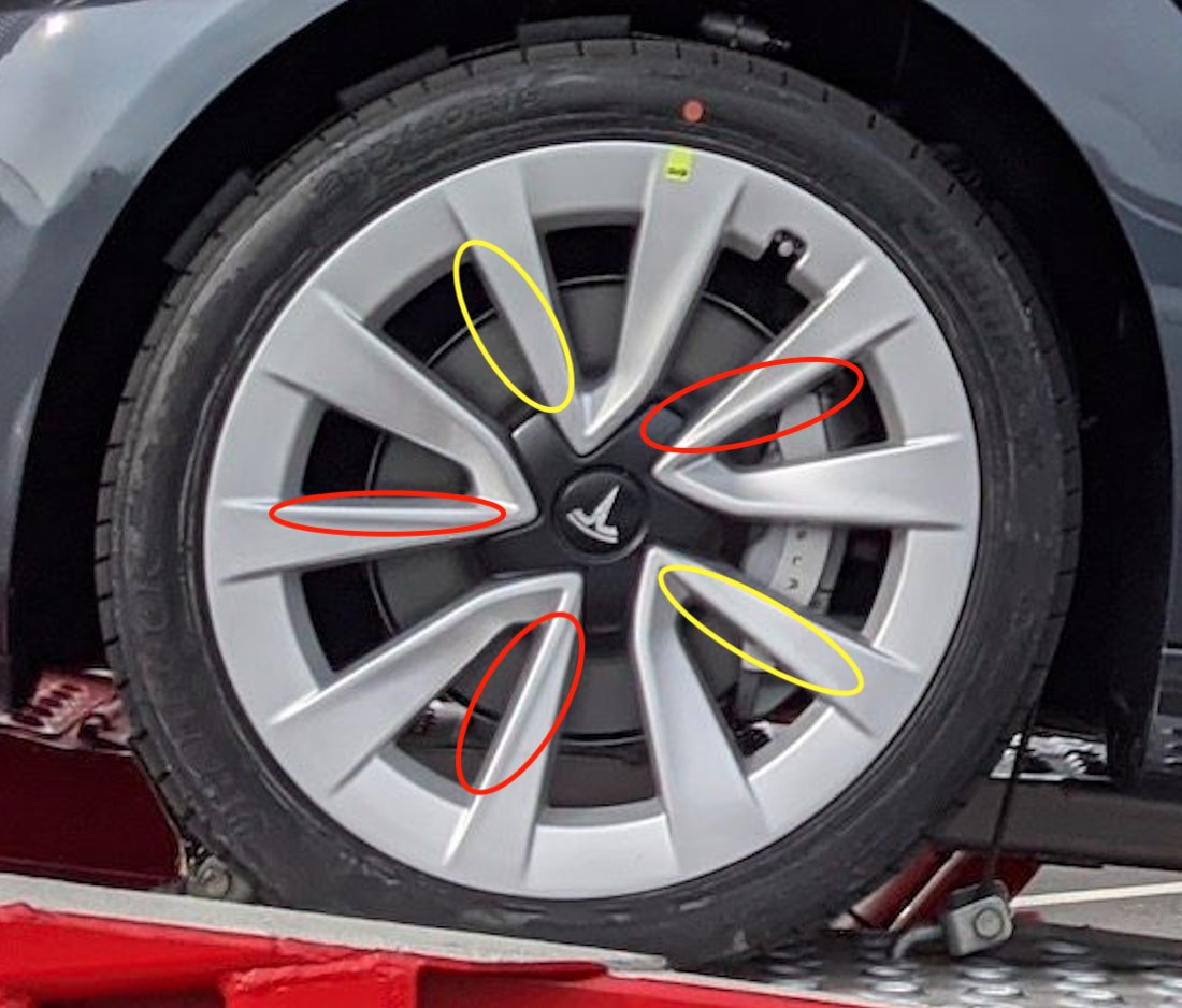 tesla model 3 sport wheels tire size