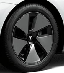 New Tesla Model 3 aero wheel