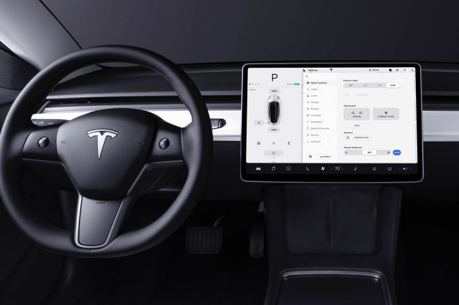 New Tesla Model 3 interior