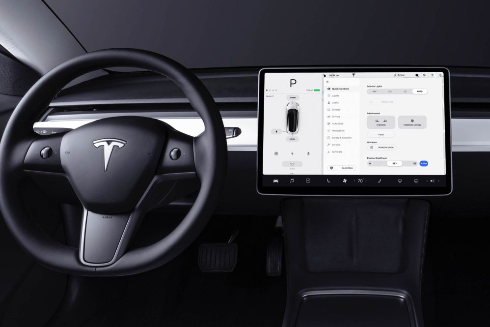 New Tesla Model 3 interior