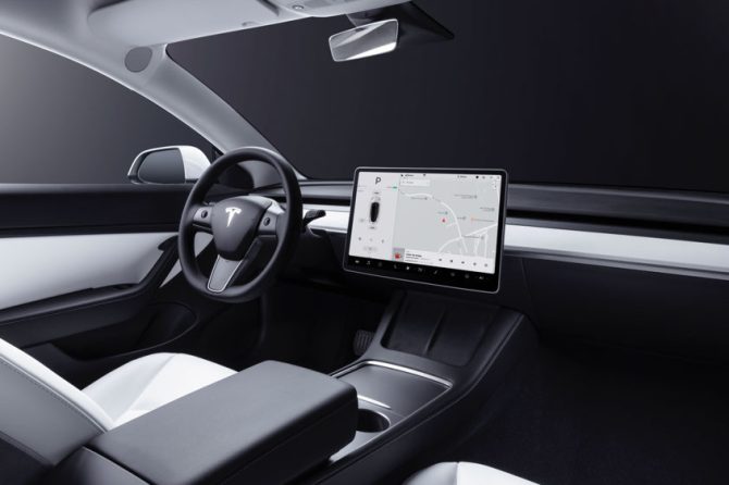 New Tesla Model 3 interior