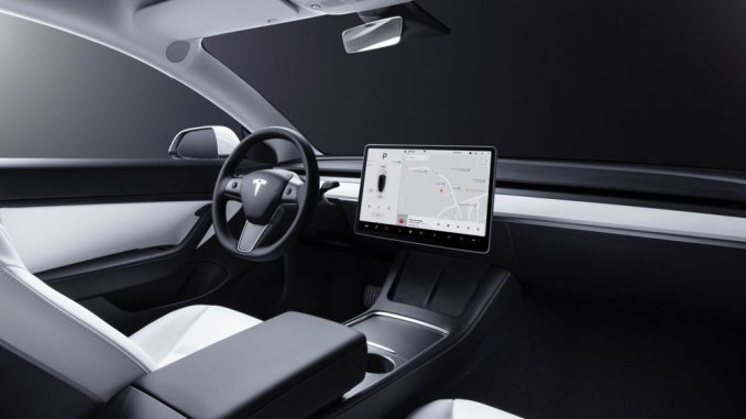 New Tesla Model 3 interior