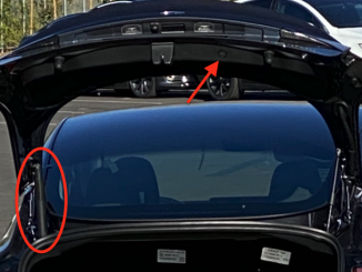 New Tesla Model 3 power trunk