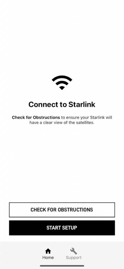 Starlink iOS app