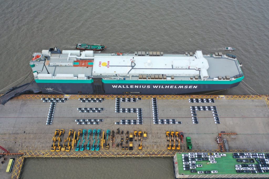 Tesla China exports 3