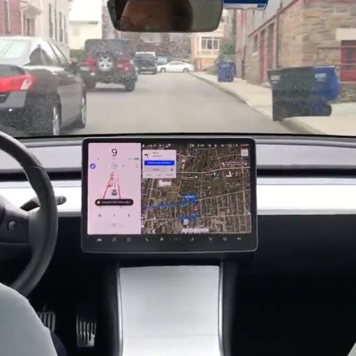 Tesla FSD auto folding mirrors