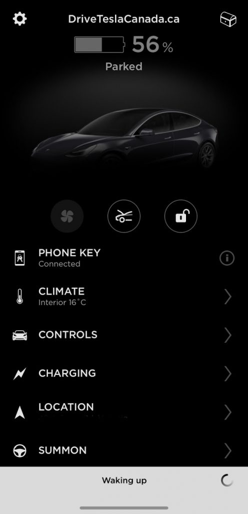 Tesla Mobile app connection