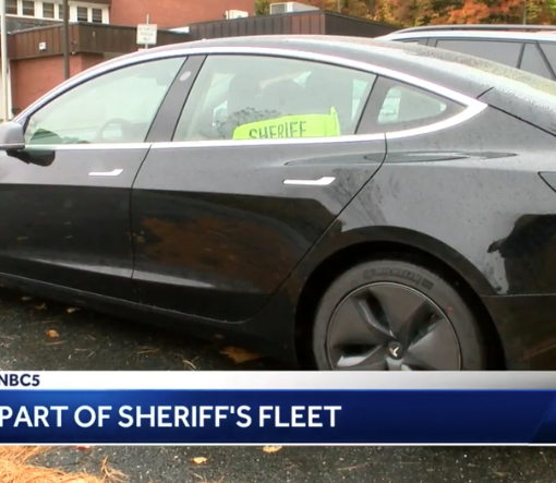 Tesla Model 3 Vermont sheriff