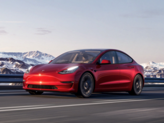 Tesla Model 3 mountains