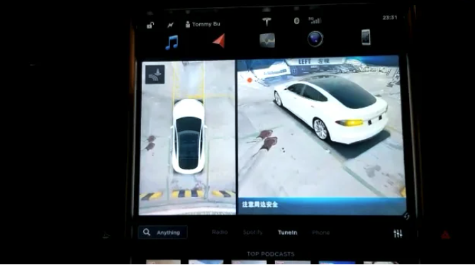 Tesla birds-eye view