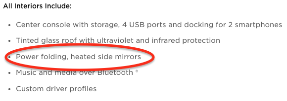 Tesla design studio mirrors