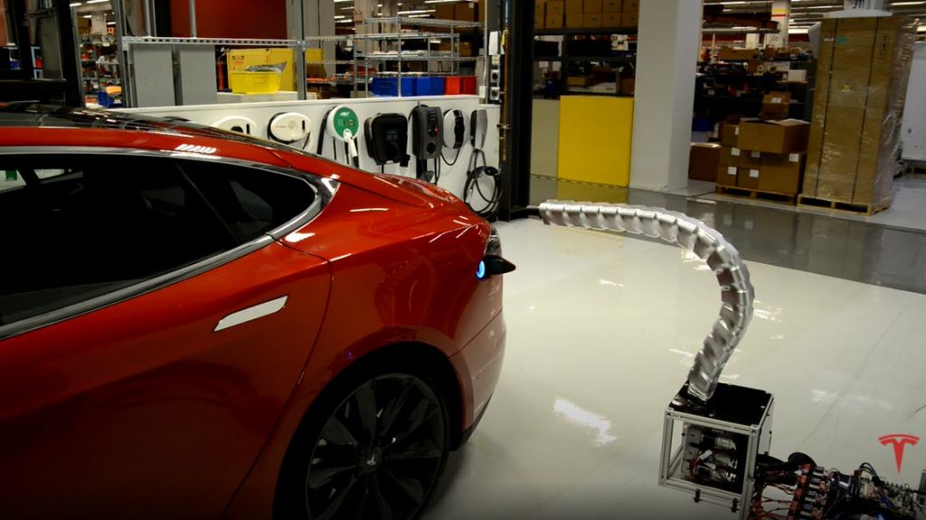 Tesla snake charger