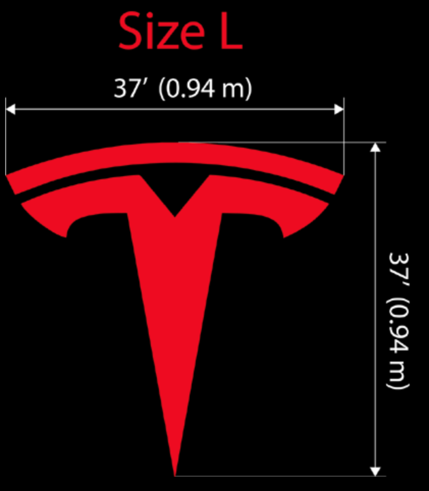 Teslogo sign L