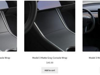 Tesloid center console wraps