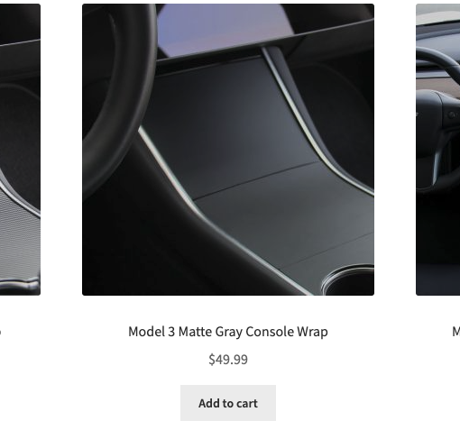 Tesloid center console wraps