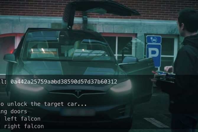 Cosic Tesla Model X hack