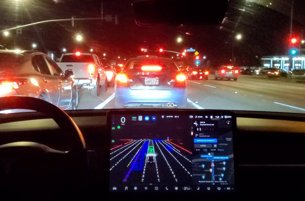 FSD beta drive to Starbucks