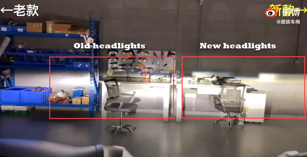 Model 3 headlight comparison