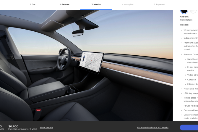 Model Y design studio