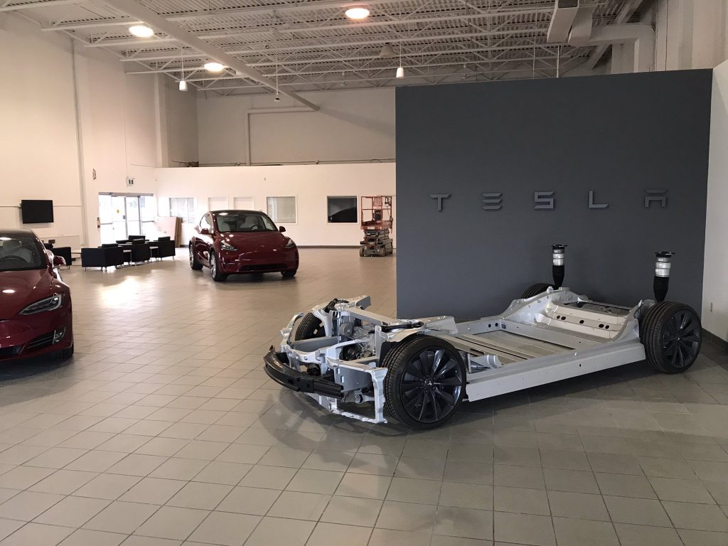 Tesla Kitchener showroom