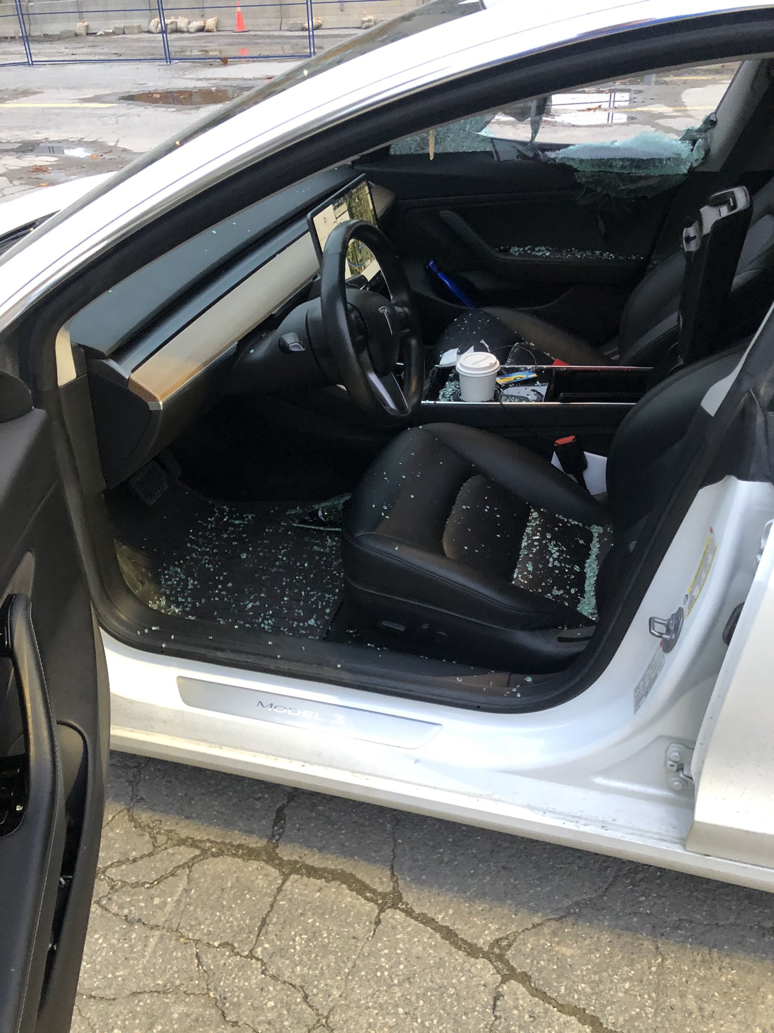 Tesla Model 3 London damage