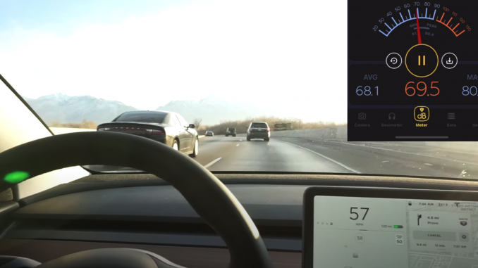 Tesla Model 3 cabin noise