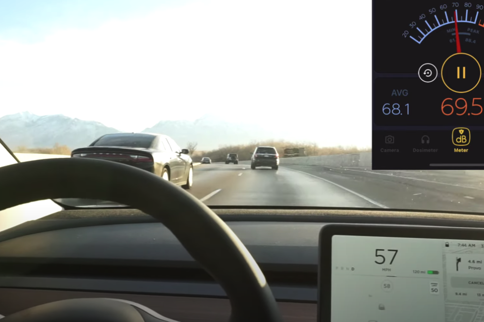 Tesla Model 3 cabin noise