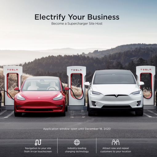 Tesla Supercharger application