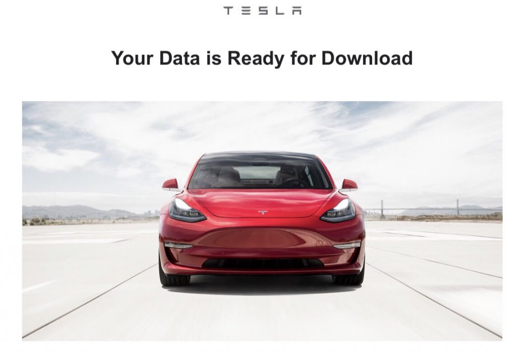 Tesla data download