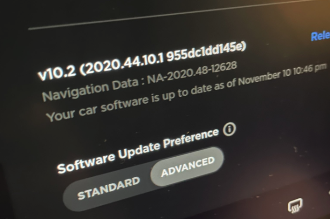Tesla nav update