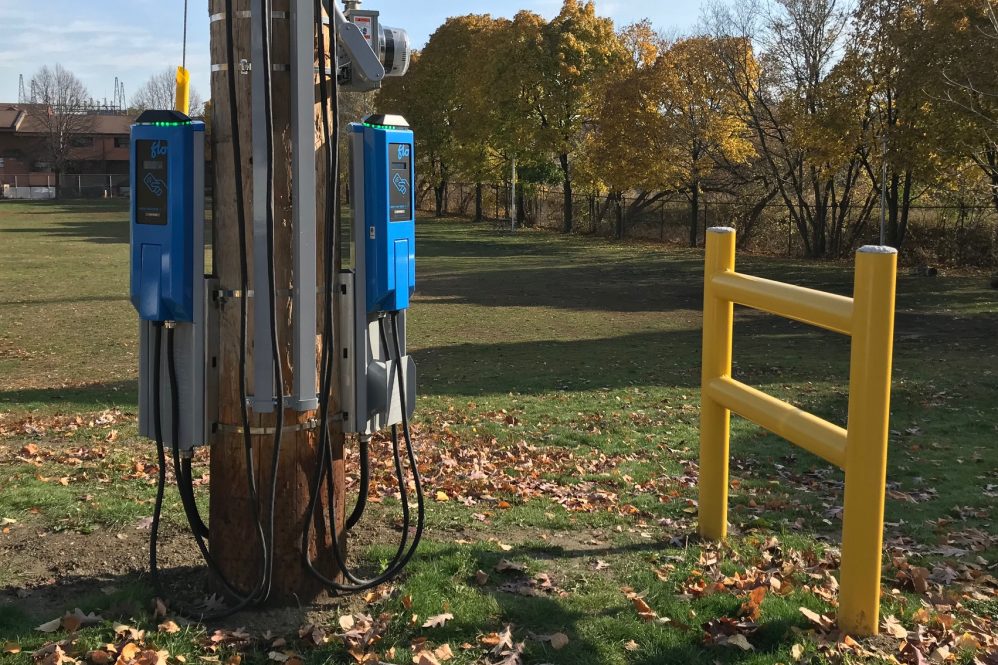 Toronto on street EV chargers