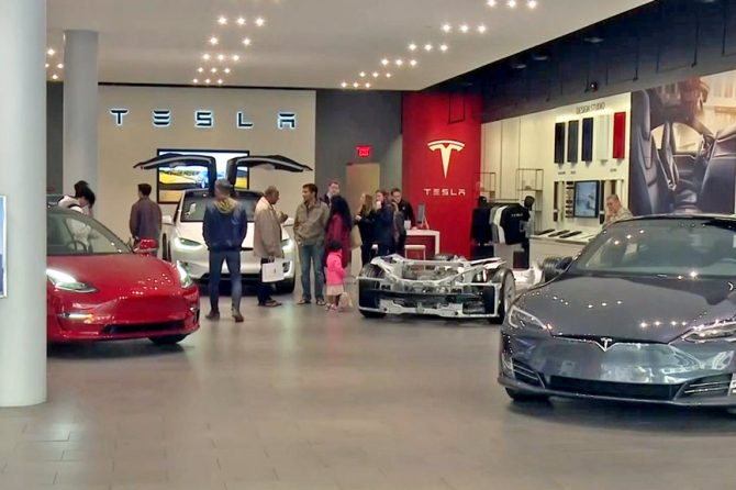 Tesla showroom