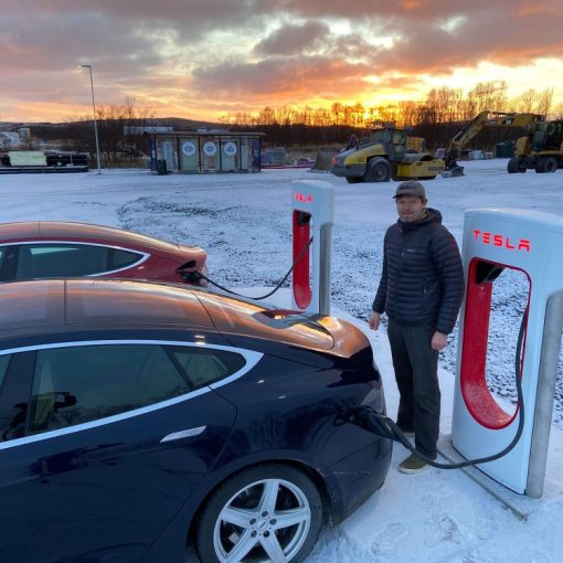 Tesla Supercharger Varangerbotn