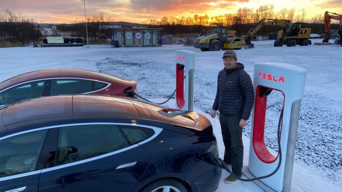 Tesla Supercharger Varangerbotn