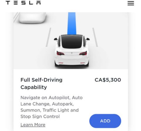 EAP to FSD price drop
