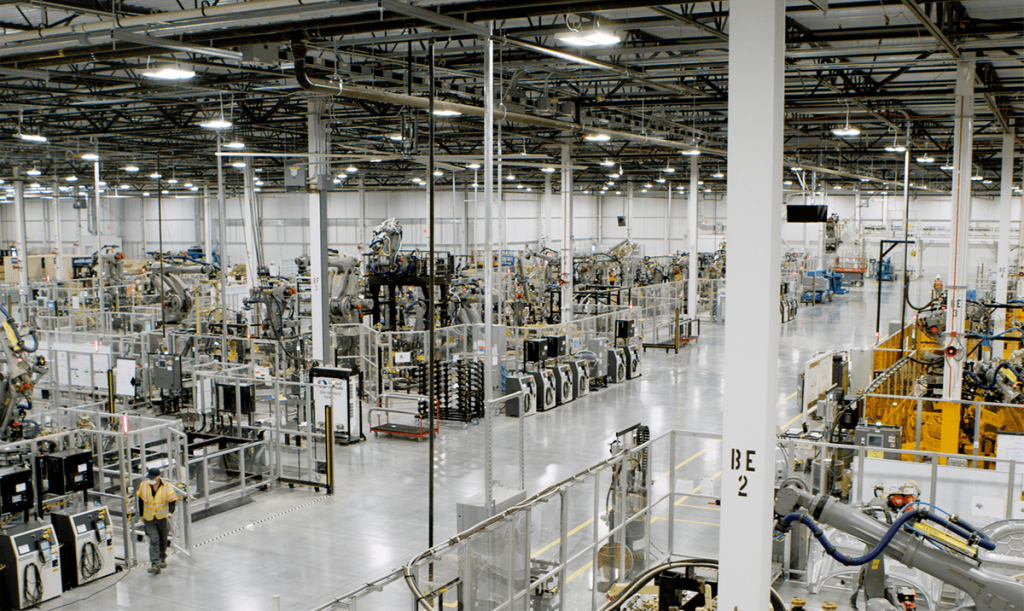 Lucid EV factory inside