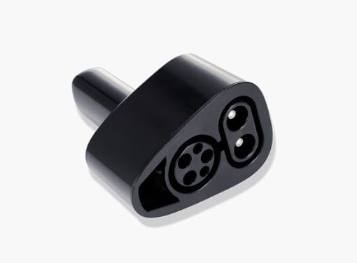 Tesla CCS adapter closeup