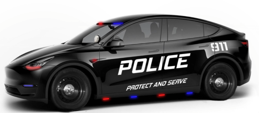 Tesla Model Y Police Car
