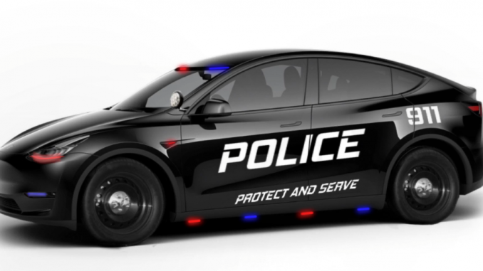 Tesla Model Y Police Car