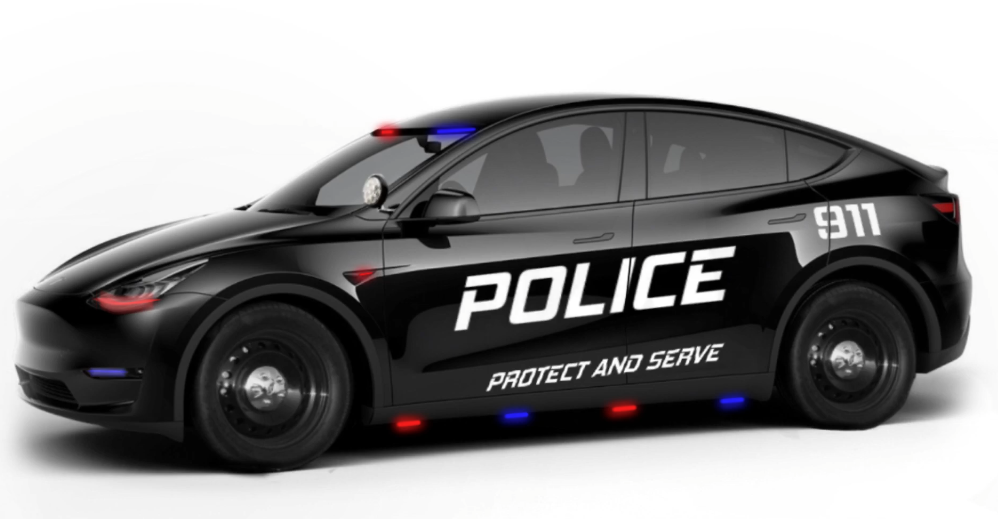 Tesla Model Y Police Car