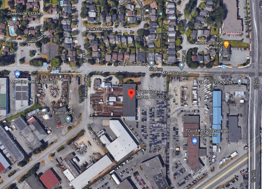 Tesla Surrey pick up location