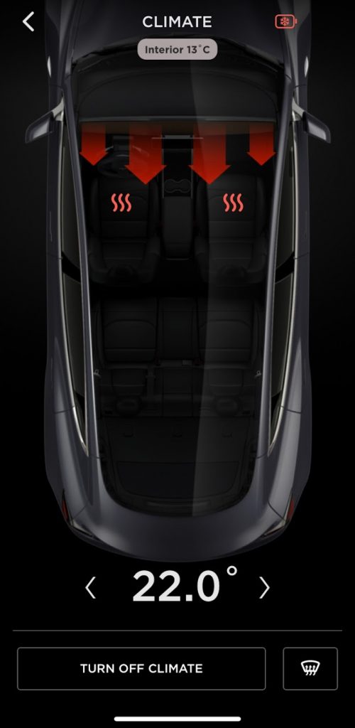 Tesla battery preconditioning icon